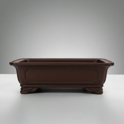 24Cm Premium Unglazed Bonsai PotRectangle24Cm X 16Cm X 8CmBrown from B&Q