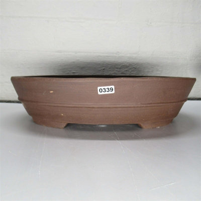 31Cm Unglazed Bonsai Pot Oval31Cm X 24Cm X 7CmOvalBrown from B&Q