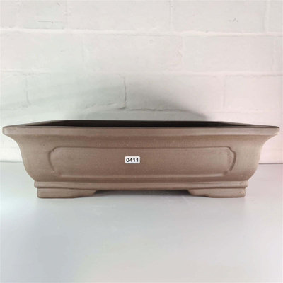 37Cm Handmade Unglazed Bonsai PotRectangle37Cm X 29Cm X 10CmBrown from B&Q