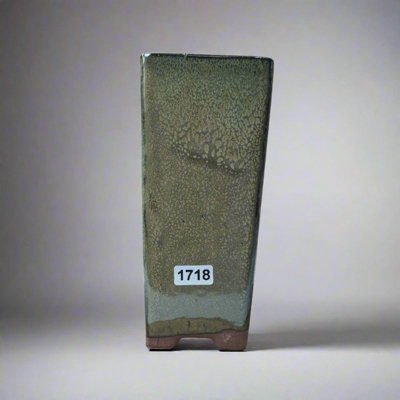 7Cm Glazed Bonsai PotCascade7Cm X 15CmGreen from B&Q