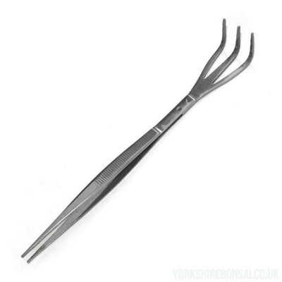 Ryuga Stainless Steel Bonsai Root Rake / Tweezers Combination Tool from B&Q