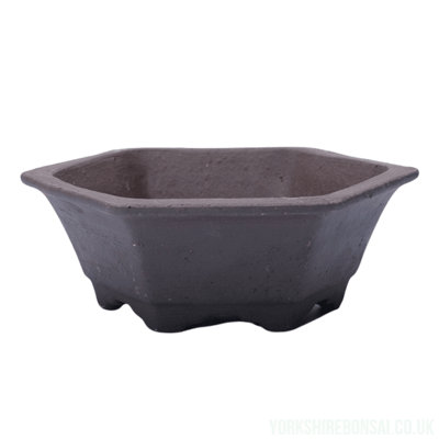 Yorkshire Bonsai Unglazed Bonsai Pot Hexagonal 18Cm X 18Cm X 5Cm Yb1124 from B&Q