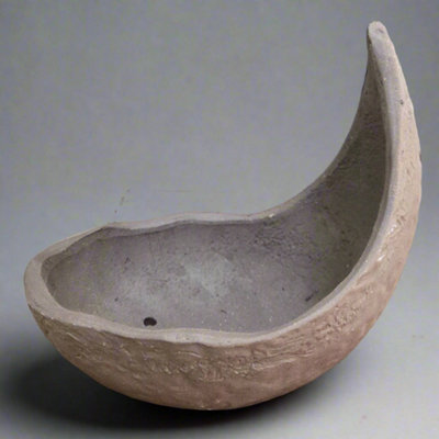  - Yorkshire Bonsai 15Cm Unglazed Bonsai Pot Half-Moon 15Cm X 12Cm X 11Cm Brown