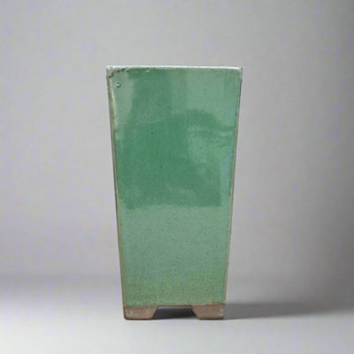 Yorkshire Bonsai 9Cm Glazed Bonsai Pot Cascade 9Cm X 17Cm Sea Green