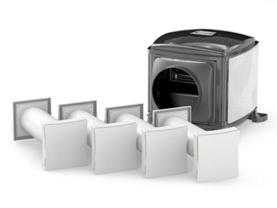 Dryzone Positive Input & Passive Ventilation Kit For CondensationLoft Cube Piv Unit With Heater4 Passive Telescopic Wall Vents from B&Q