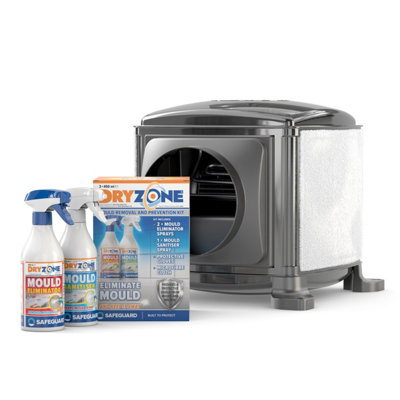 Dryzone Positive Input Ventilation & Mould Remover Bundle For Whole HouseLoft Cube Piv Unit With HeaterMould Remover Sprays from B&Q