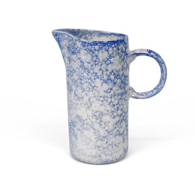 B&Q -  Burbujas Kitchen Dining Pourer Ceramic Tall Jug 10X23.5Cm