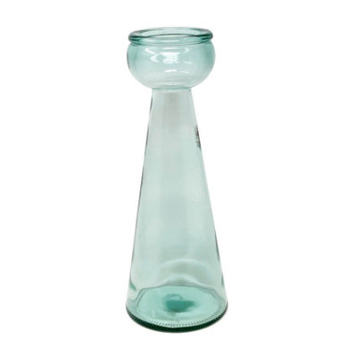 Verano Spanish Ceramics Recycled Glass Clear Home Décor Candle Holders (H) 40Cm from B&Q