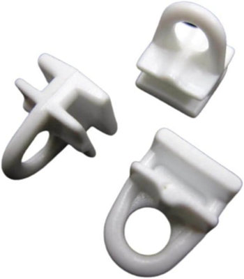 SISI UK Ceiling Curtain Track Glider Pole Runner Drape Fabric Rail Tape Hook Curtain Rail Slider Rod Slides Roller Window Door Shower X 20 from B&Q