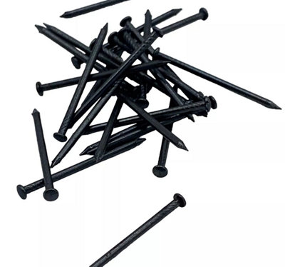 Sisi UK Picture Pins Blued Black 25mm Hardened Steel Pins For Picture Hanging Frames & Diy Projects Corrosion Resistant (Pack Of 50) from B&Q