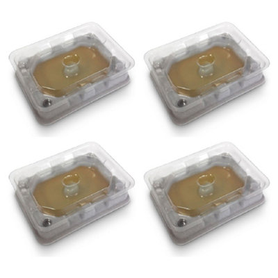 Pest O One Bed Bug Monitor Trap Adhesive Bed Bug Detection & Prevention For Mattress Sofa Luggage Bed Bug Detection Bedbug Killer (Pack Of 4) from B&Q