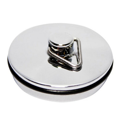 Sisi UK 37mm Chrome Kitchen Sink Plug Universal Fit Sink Stopper Without Chain Durable Drain Plug For Kitchen & Utility Sinks X 1 from B&Q
