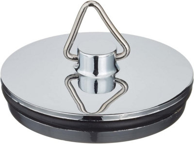 Sisi UK 44mm Chrome Sink & Bath Plug Universal Rust Resistant Drain Stopper For Kitchen Sinks Bathtubs & Utility Basins X 1 from B&Q