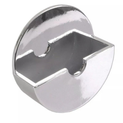 Sisi UK Chrome Plated Self Adhesive Plug Tidy Stick On Holder For Sink Bath & Shower Plugs Rust Free Plastic 55mm from B&Q