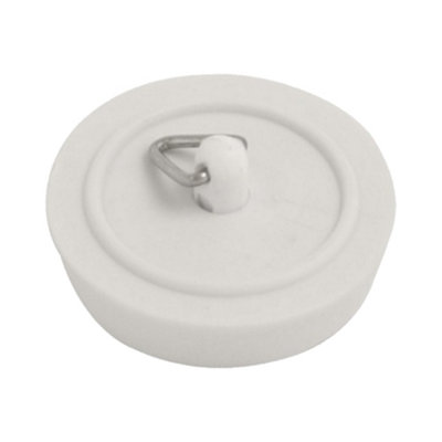 Sisi UK White Rubber Basin Bath Sink Plug 38mm 1.1 2 Inch For Kitchen Bathroom Bathtub Drain Stopper (Pack Of 1) from B&Q