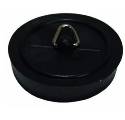 Sisi UK Black Basin Plug 44mm Rubber Bath Sink Plug Replacement For Kitchen Bathroom Laundry Sink And Bath Plugholes from B&Q