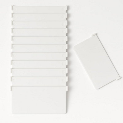 Sisi UK Chainless Vertical Blind Bottom Weights 127mm Pack Of 10 White Uv Resistant Plastic Slat Weights For Window Blind Repair from B&Q