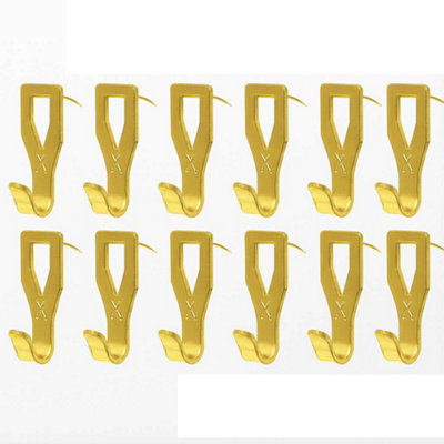Sisi UK Heavy Duty Push In Picture Hooks 10 Pack For Plasterboard Canvas Mirror Frame Hanging On Drywall Or Wooden Walls Up To 7Kg from B&Q