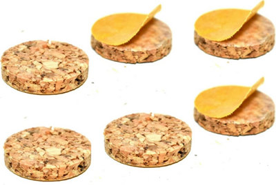 Sisi UK 19mm Self Adhesive Cork Bumpers Pack Of 25 For Picture Frames Furniture Crafts Cabinet Doors Anti Scratch Wall Protectors from B&Q
