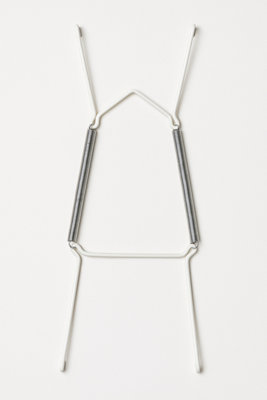 Sisi UK 2 Pack Invisible Plate Hangers 28 To 41Cm Spring Wire Wall Hooks For Hanging Large Decorative Plates Art Tiles & Ceramic Displays from B&Q