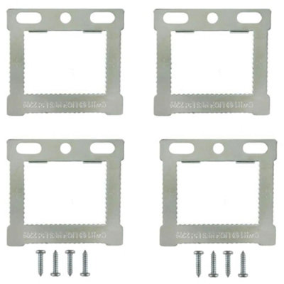 Sisi UK 10 Pack Square Sawtooth Cwh1 Picture Frame Hangers With Screws For Canvas Floater Frames And Wall Art Hanging from B&Q