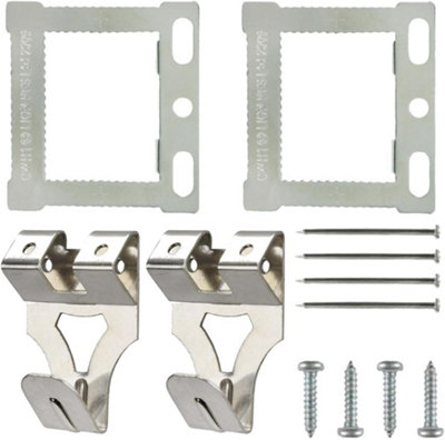 Sisi UK Canvas Floater Box Frame Picture Hanging Kit With Cwh Hangers Hooks Screws And Nails For Stretched Canvas And Frames from B&Q