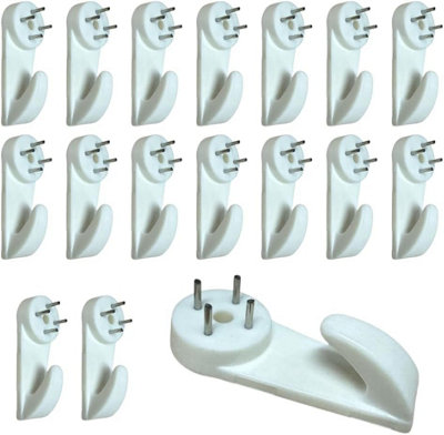 Sisi UK Non Trace Picture Hooks 50mm Pack Of 20 Heavy Duty Damage Free Wall Hooks For Large Mirrors Frames Pictures Plasterboard Drywall from B&Q