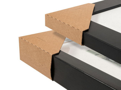 B&Q -  Universal Cardboard Frame Corner Protectors 20 To 50mm Pack Of 100 Fsc Mix Certified Kraft Card Frame Edge Guards