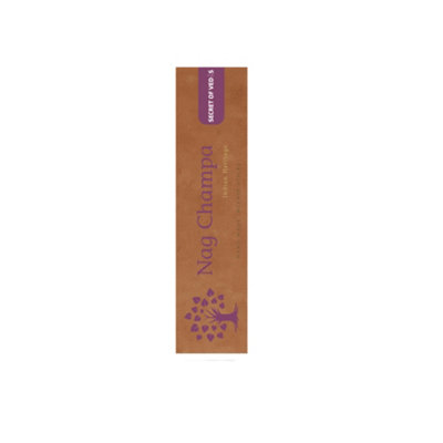 SECRET OF VEDAS Nagachampa Incense Sticks 100G Woody Floral Home Fragrance Long Lasting Agarbatti from B&Q