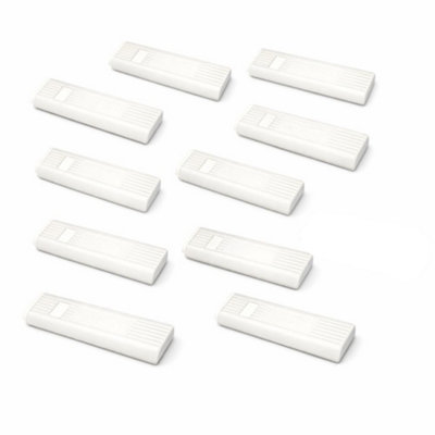 B&Q -  10 Pack Vertical Blind Cord Weight White Blind Cord Tension Weight Replacement Vertical Blind Spare Parts Blind Accessories