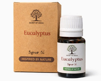 SECRET OF VEDAS Eucalyptus Diffuser Oil 10Ml Reed Diffuser Oil Electric Diffuser Oil Fragrance Oil Oil Burner Home Fragrance Scented Oil from B&Q