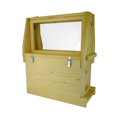 Hagens Beekeeping Ww170 Langstroth Observation Hive Pine from B&Q