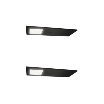 Unknown FittingscoSiena Led Under Cabinet Light190mm RectangleNatural White 4000 4500KMatte Black2 Light Kit + Driver from B&Q