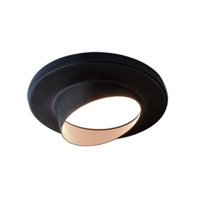 Unknown FittingscoNero Super Slim Angled Diffused Led Undercabinet Light2700K Warm WhiteMatte BlackLight Fixture Only from B&Q