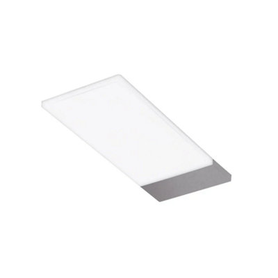 Unknown FittingscoNero Designer Diffused Led Surface LightNatural WhiteUnder Cabinet LightSolaBrushed NickelLight Fixture Only from B&Q