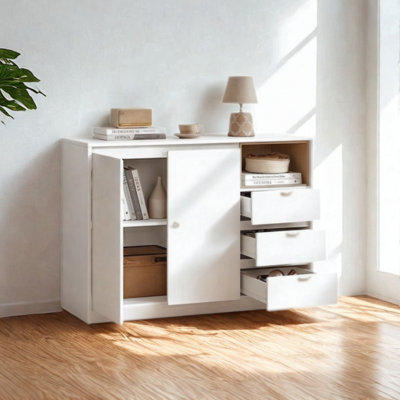 FURNOLD Modern Sideboard Buffet Cabinet Storage Furniture from B&Q
