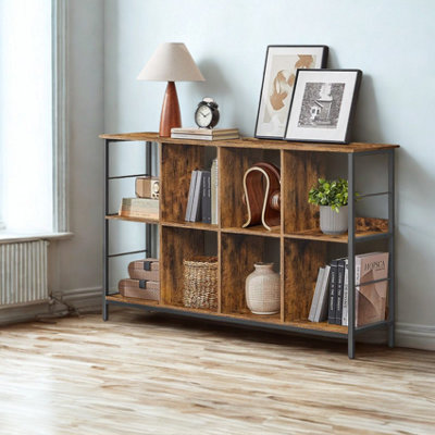 FURNOLD Industrial 3 Tier Wide Bookcase Storage Shelves Unit from B&Q