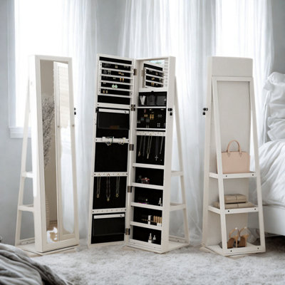 Pirlo - Full Length Freestanding Mirror - 360 Swivel - White - Extra Large - Image 3