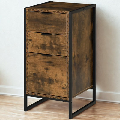 FURNOLD Industrial 3 Drawer Chest Of Drawers Storage Unit from B&Q