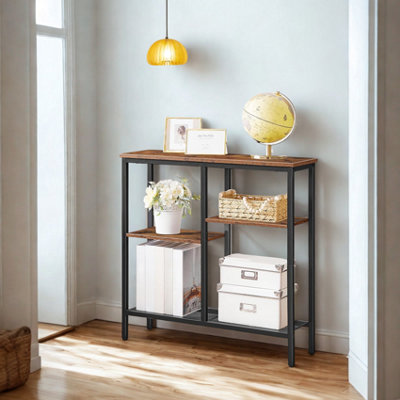 4 Tier Slim Hallway Entryway Console Sofa Table With Storage Shelves from B&Q