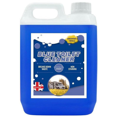 HEATON WHOLESALE 1 X 5 Litre Blue Concentrated Powerful Odour Neutralising Toilet Cleaner Great For Caravans
