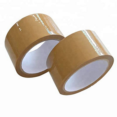 HEATON WHOLESALE 3 X Super Sticky Brown 50mm X 66M Acrylic Packaging Tape Ideal For Securing & Sealing Parcels from B&Q