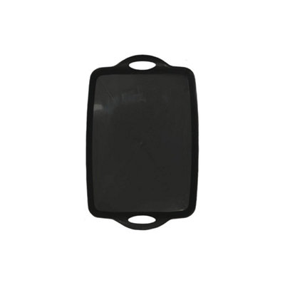 Graphite Large Plastic Serving Tray For FoodDrinksBuffetAnd Catering Events from B&Q