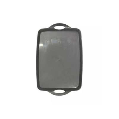 Silver Large Plastic Serving Tray For FoodDrinksBuffetAnd Catering Events from B&Q