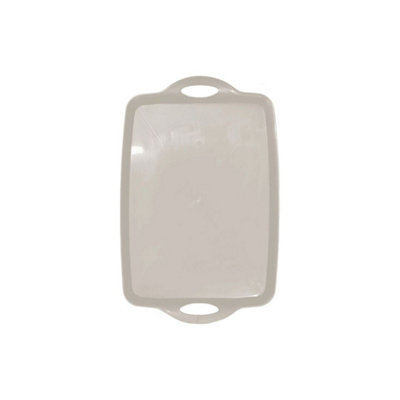 Taupe Large Plastic Serving Tray For FoodDrinksBuffetAnd Catering Events from B&Q