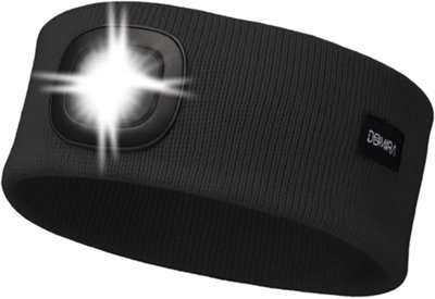 Domira Rechargeable Led Head Torch Super Bright Headlamp Usb Headtorch Head Lamp For Adults Kids Fishing Black from B&Q