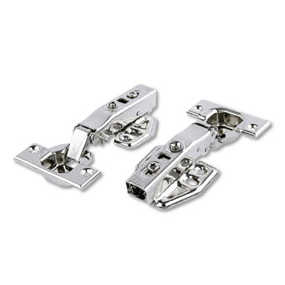  - Domira 4" Soft Close Cabinet Hinges Stainless Steel Heavy Duty Kitchen Cupboard Door HingesChrome Finish