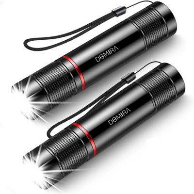  - Domira Usb-C Rechargeable Led Torch High-Power Pocket Flashlight