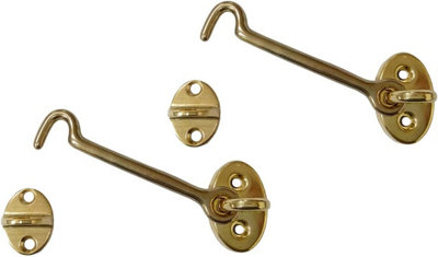 B&Q Gold Hook And Eye Latch Heavy Duty Stainless Steel Inch 1 Pk Door Lock Gate Hook And Eye Latch For Doors Sheds Windows Barns Size 3