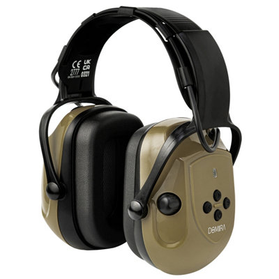 Domira Bluetooth Electronic Earmuffs 30Db Noise Reduction Hearing Protection With Aux Mic And Stereo For Work Diy Shooting